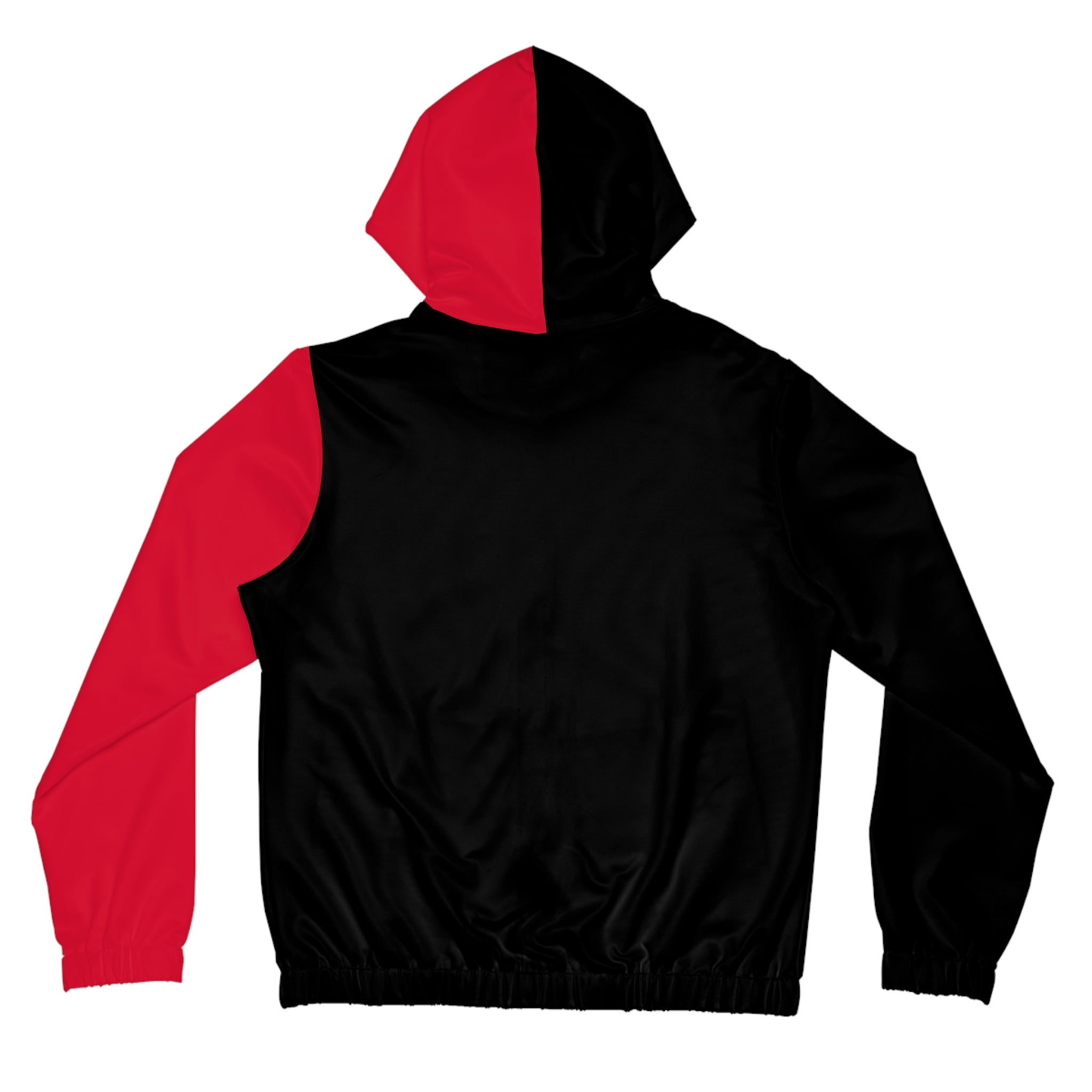 Kawaii Devil Full-Zip Hoodie, Red and Black Women's Sweatshirt