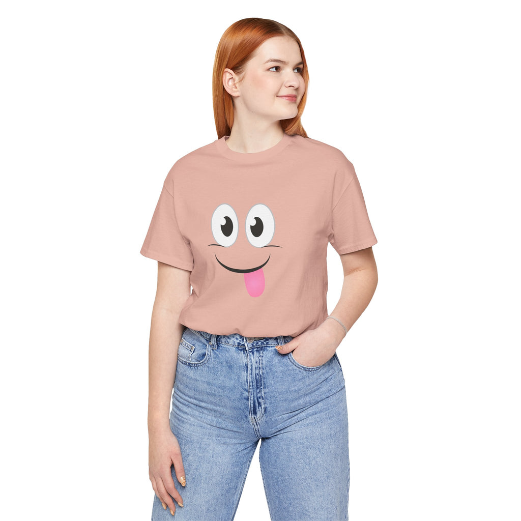 Yum Smile T-Shirt, Cute Graphic Tee, Food Lover Gift, Unisex Top, Funny Saying Shirt, Short Sleeve Tee