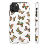 Butterflies Tough Cases, Phone Case, Protective Cover, Butterfly Pattern, Gift for Her, Unique Phone Accessory