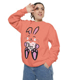 Kawaii Rabbit Face Unisex Sweatshirt, Self Love Club, Cute Jumper, Pastel Bunny Shirt, Cozy Pullover, Gift for Rabbit Lovers