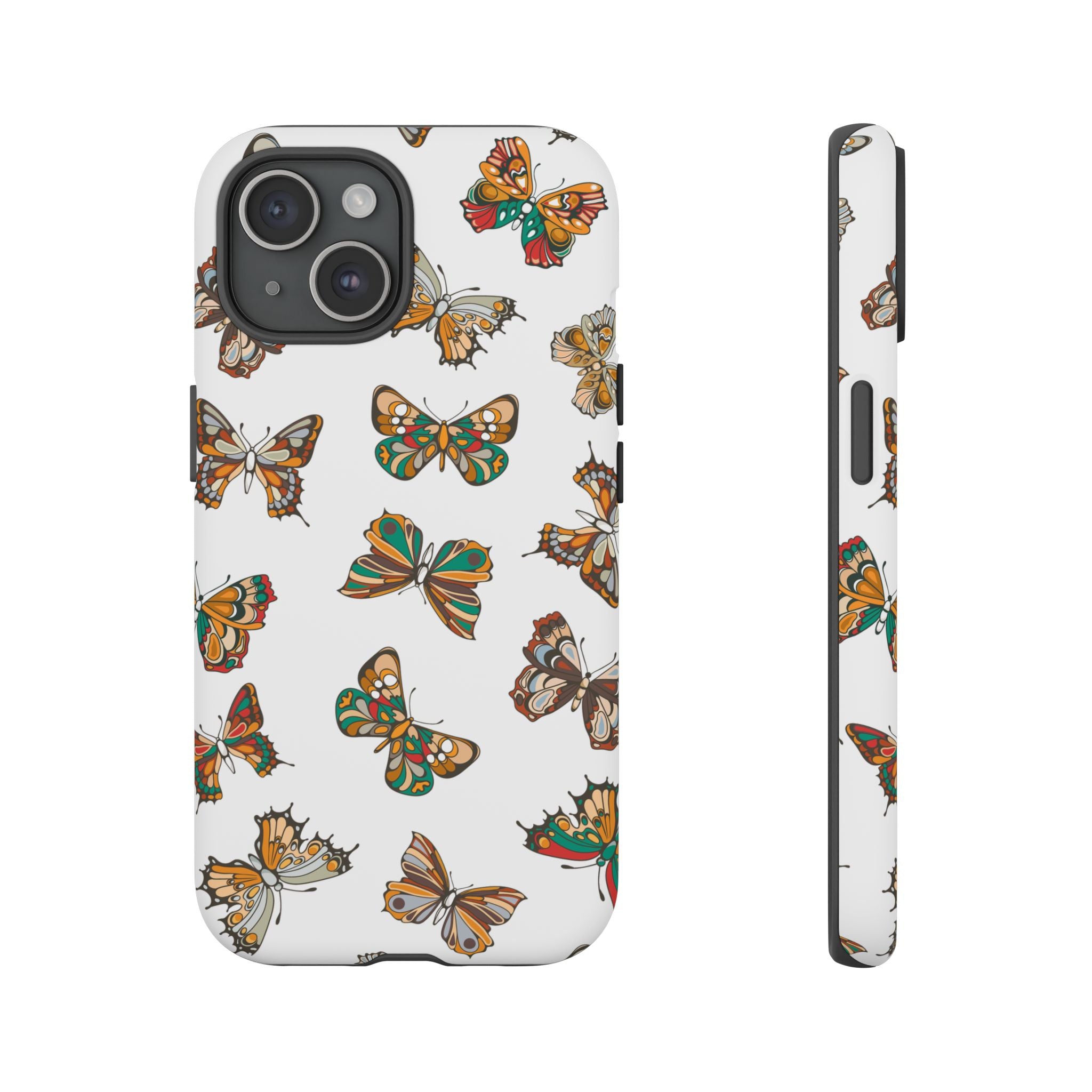 Butterflies Tough Cases, Phone Case, Protective Cover, Butterfly Pattern, Gift for Her, Unique Phone Accessory