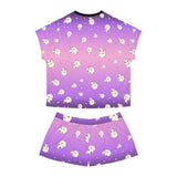 Pajama Set - Cute Panda Print Short PJ Set - Women's Sleepwear - Lounge Set