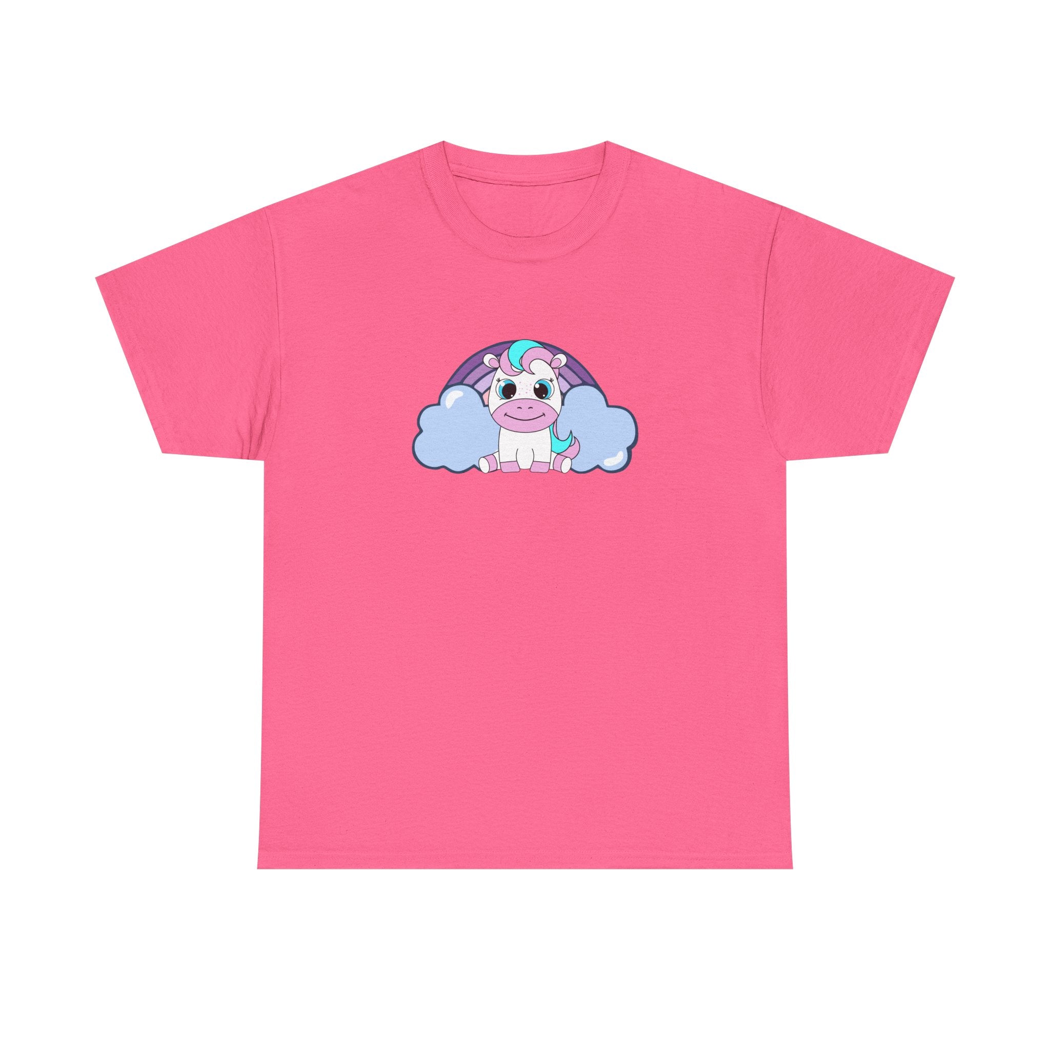 Kawaii Pony T-Shirt - Cute Horse Graphic Tee, Animal Lover Gift - Pastel Colors Shirt