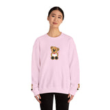 Embroidered Little Teddy Bear Crewneck Sweatshirt