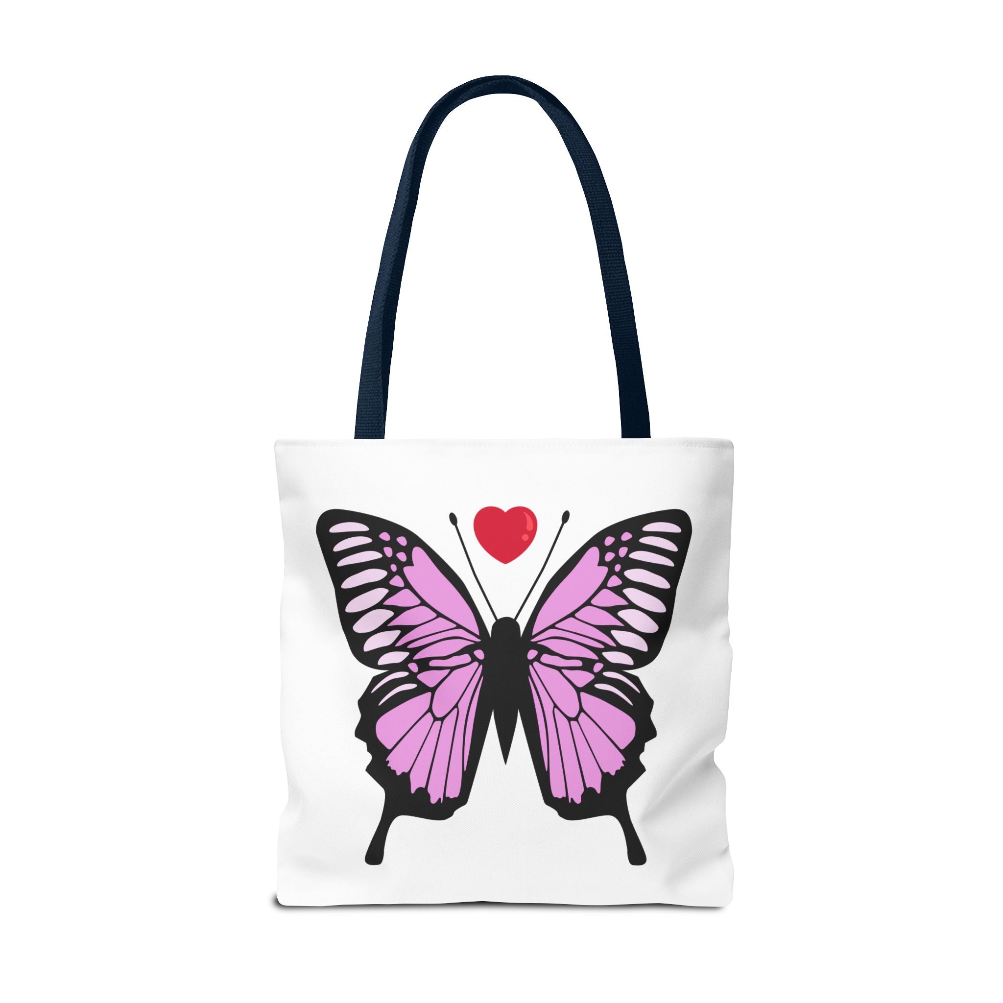 Pink Butterfly Tote Bag - Feminine Floral Design