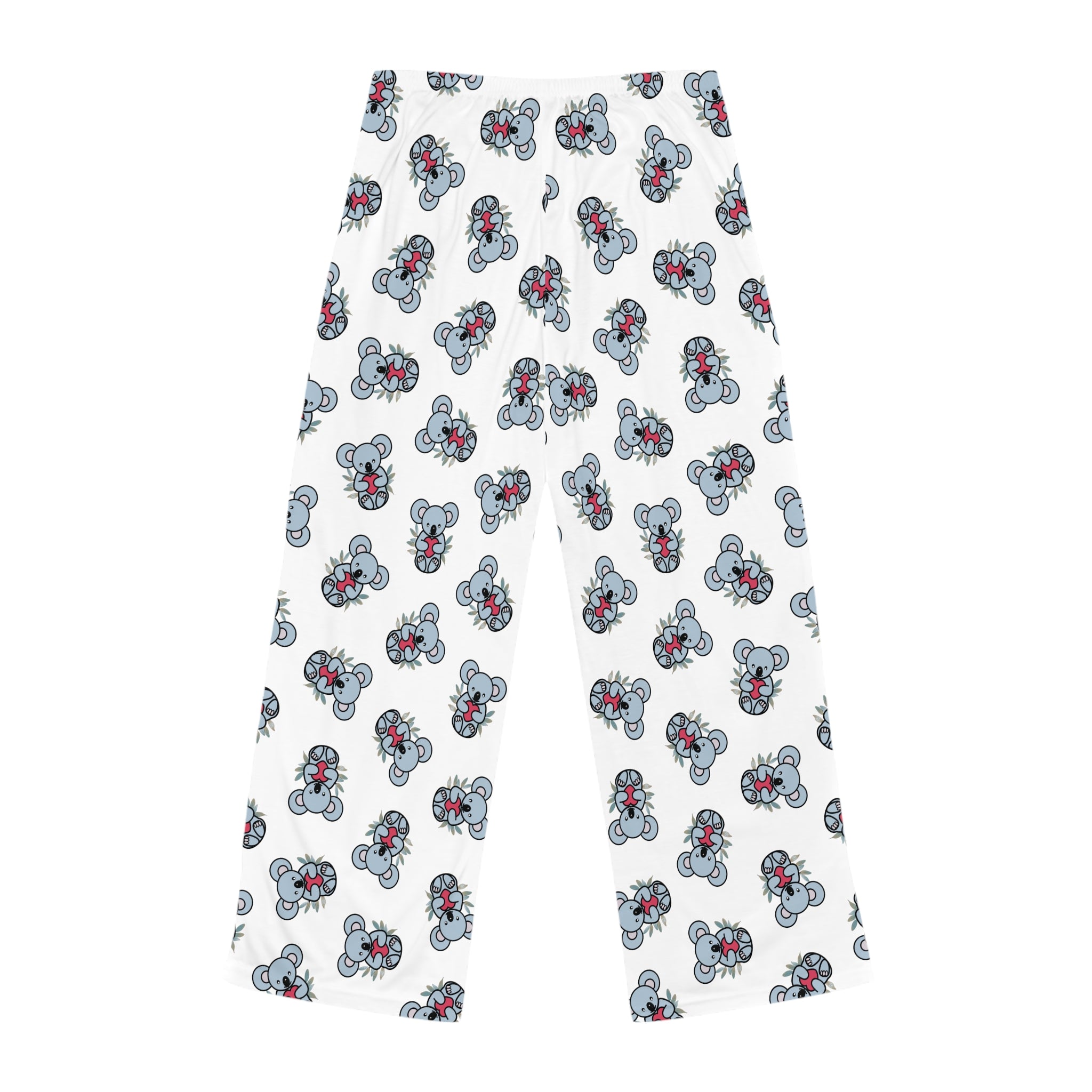 Cozy Coala Bear Print Women's Pajama Pants, Relaxing Loungewear, Sleep Pants for Cozy Nights, Cute Gift for Her, Holiday Sleepwear