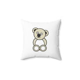 Cute Bear Spun Polyester Square Pillow