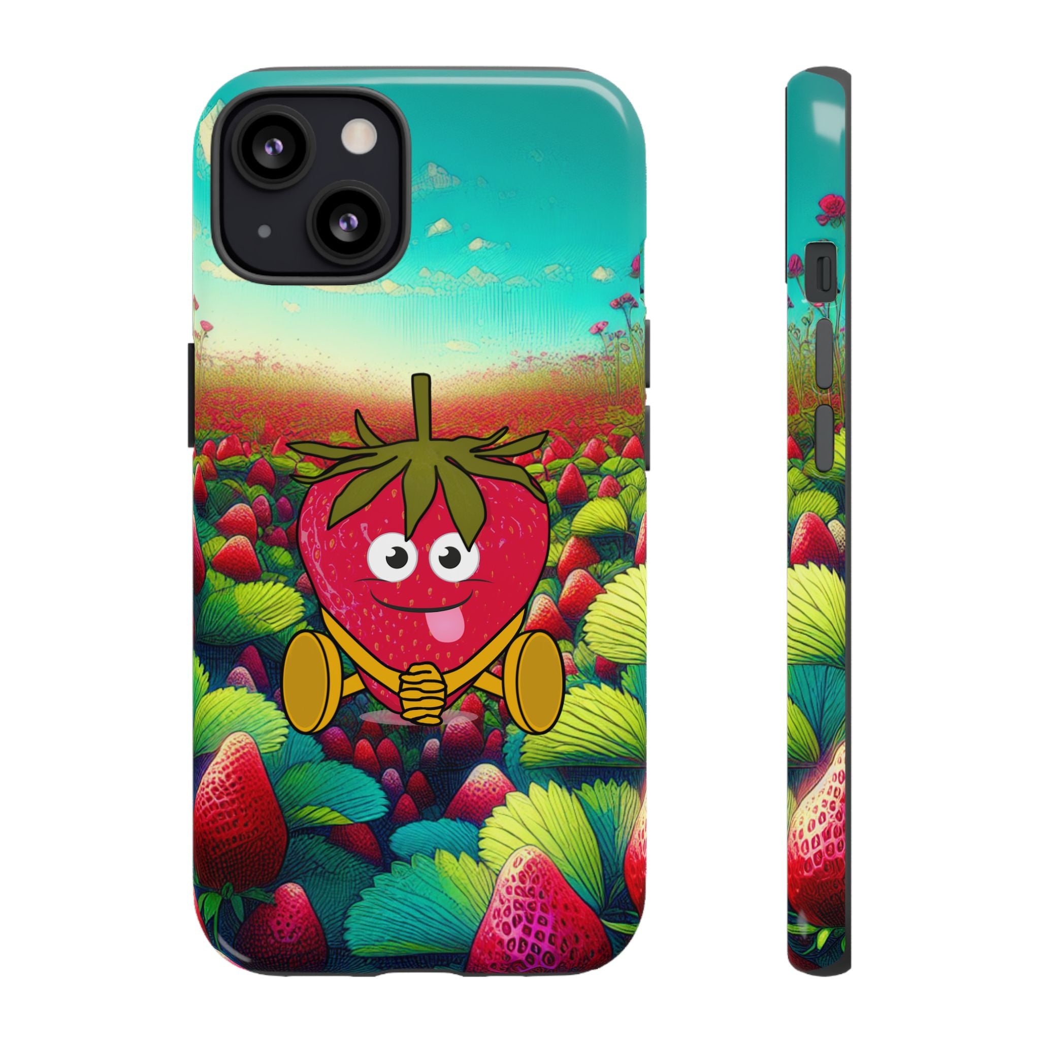 Cute Strawberry in the strawberry fields Tough Cases
