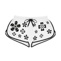 Black Flowers Women's Relaxed Shorts
