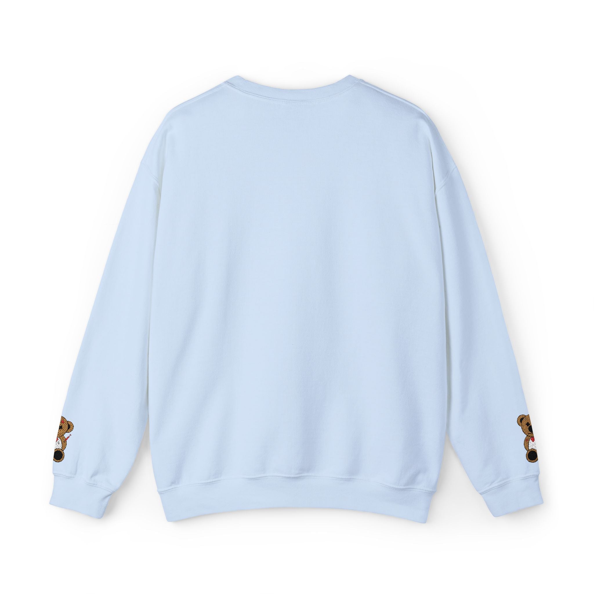 Embroidered Little Teddy Bear Crewneck Sweatshirt
