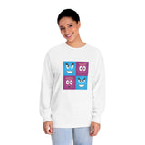 Bad and Good Face Woman Long Sleeve T-Shirt, Graphic Top for Her, Funny Print Shirt