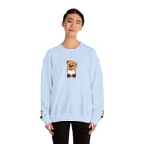 Embroidered Little Teddy Bear Crewneck Sweatshirt