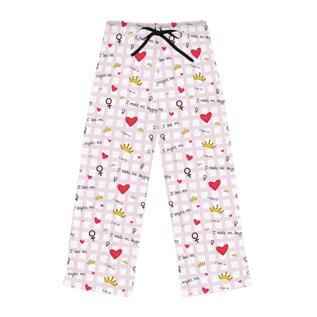 Cozy Hearts & Crowns Women's Pajama Pants