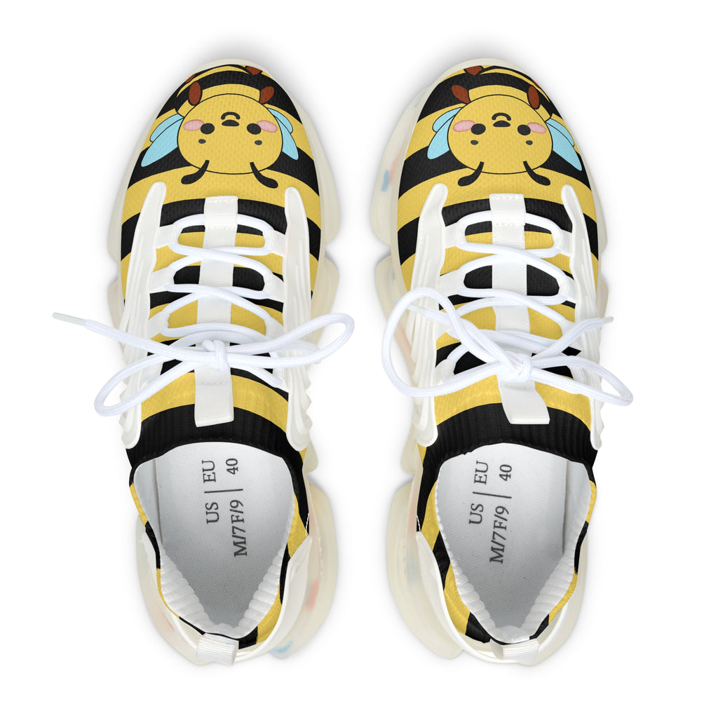 Kawaii Bee Sneakers - Cute Women's Shoes - Unique Footwear -Trendy Sneakers