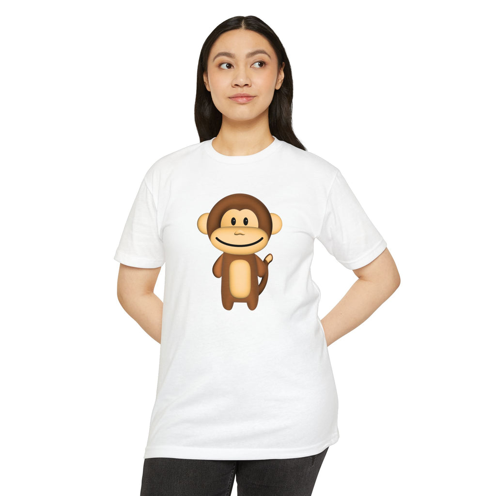 Kawaii Monkey T-shirt - Unisex CVC Jersey