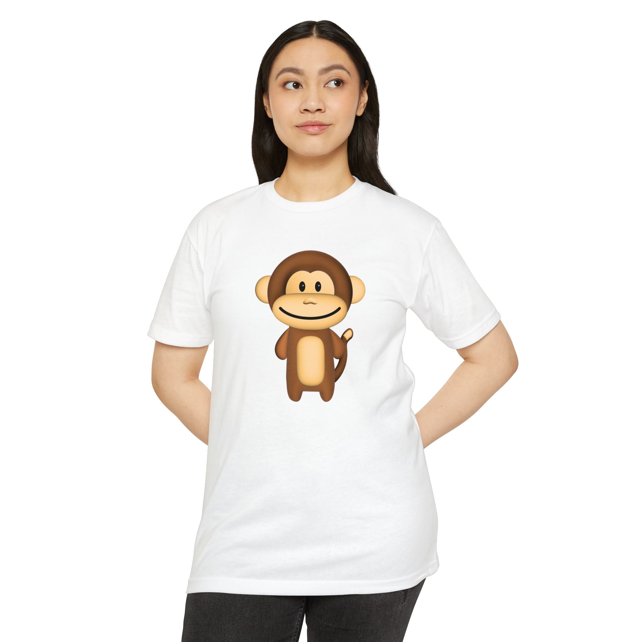 Kawaii Monkey T-shirt - Unisex CVC Jersey