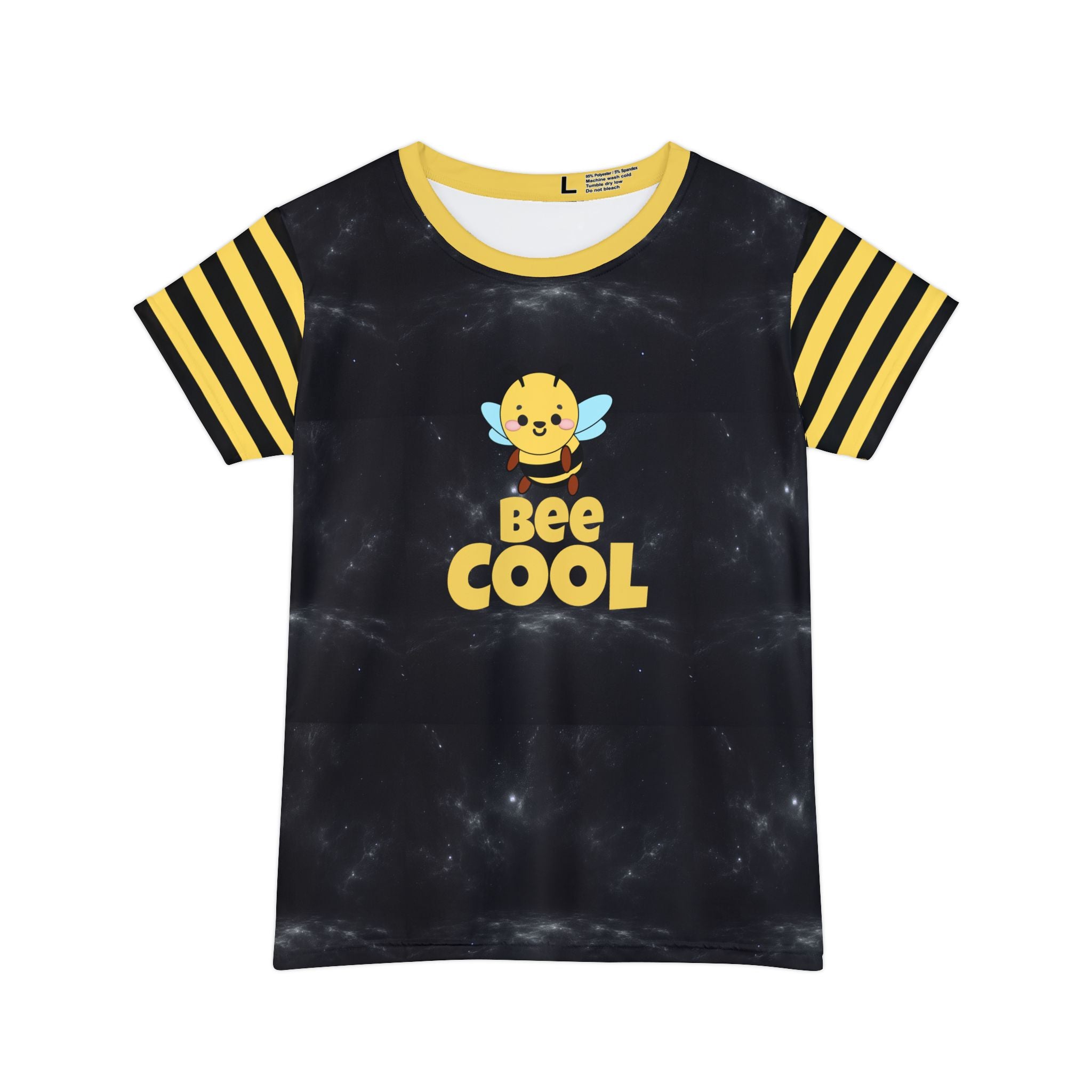 Kawaii Bee Cool Women's Short Sleeve Shirt - Cute Bee Design, Summer Top, Trendy Tee, Gift for Her, Graphic T-Shirt