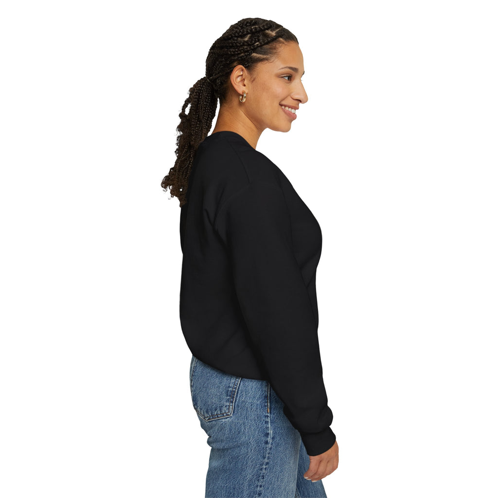 Halloween Doll With a Mix of Scary and Sweet Unisex Heavy Blend™ Crewneck Sweatshirt