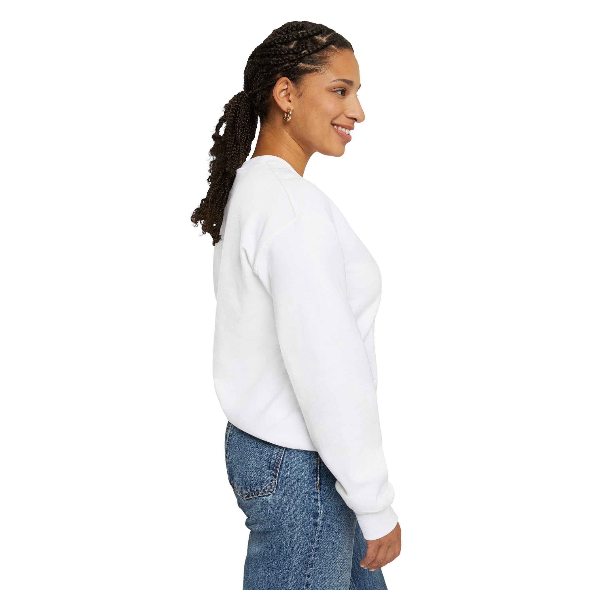 Halloween Doll With a Mix of Scary and Sweet Unisex Heavy Blend™ Crewneck Sweatshirt