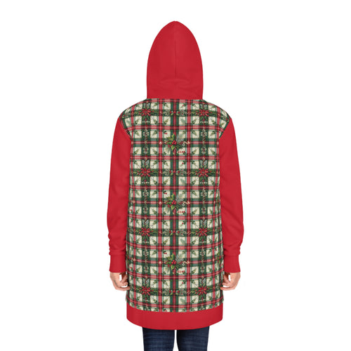 Christmas Pinguin Santa Claus Reindeer Hoodie Dress for Women, Holiday Winter Sweatshirt Tunic, Festive Christmas Party Outfit, Cute Xmas