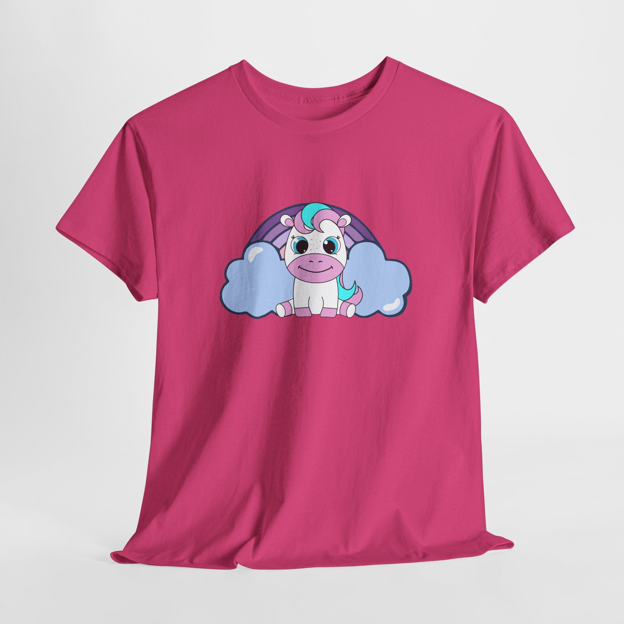 Kawaii Pony T-Shirt - Cute Horse Graphic Tee, Animal Lover Gift - Pastel Colors Shirt