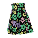 Groovy Bloom Skater Skirt - Floral Women's Skater Skirt