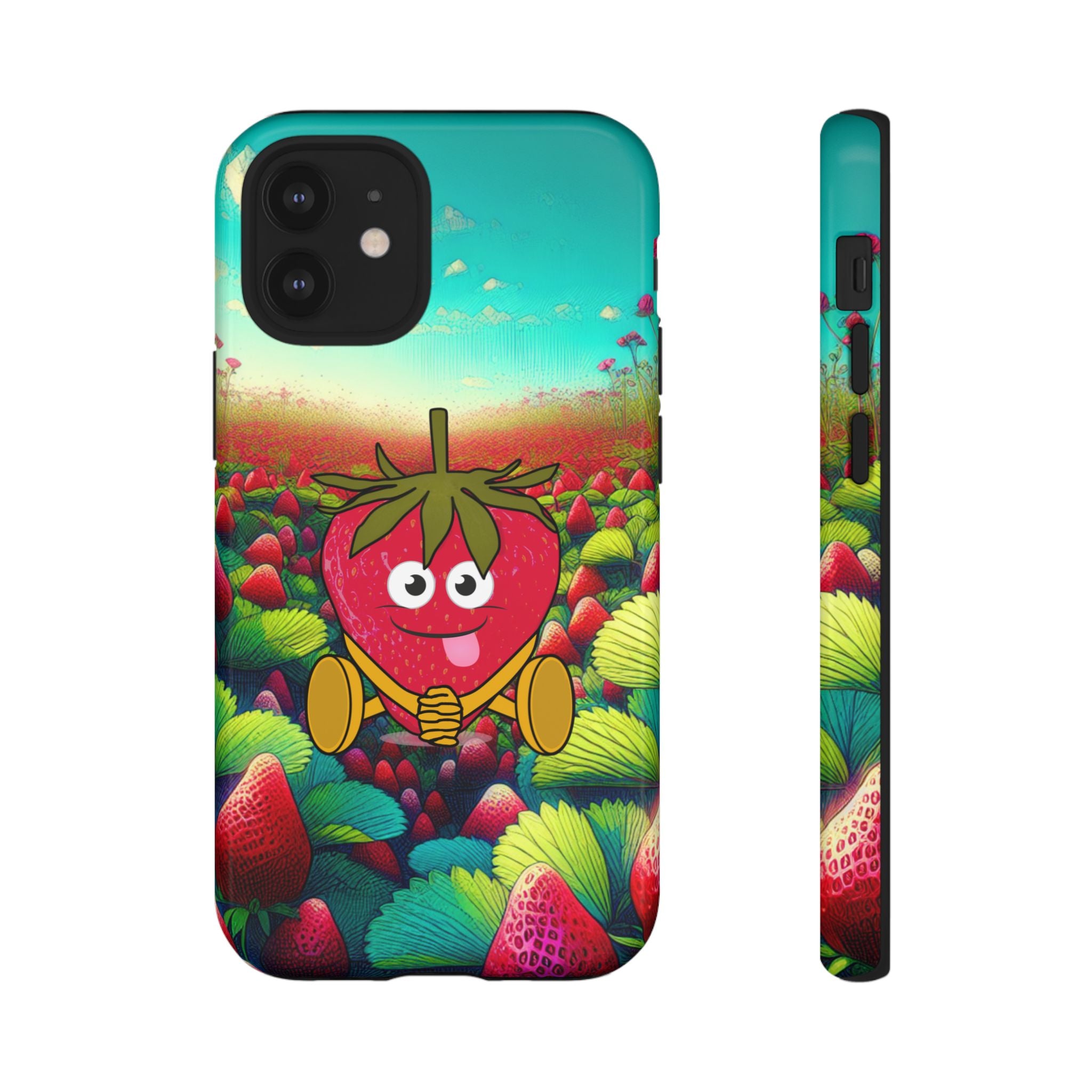 Cute Strawberry in the strawberry fields Tough Cases