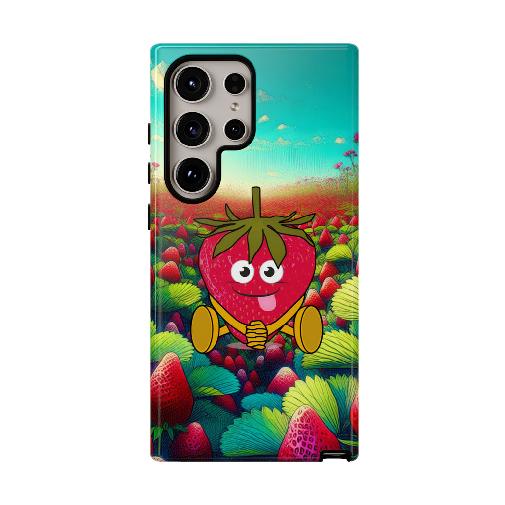 Cute Strawberry in the strawberry fields Tough Cases