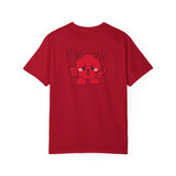 Kawaii Devil Shirt, Cute Demon Garment-Dyed T-shirt, Pastel Grunge Top, Harajuku Inspired Clothing