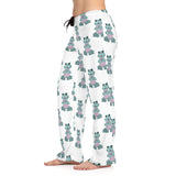 Pastel Frog Women's Pajama Pants, Cute Frog PJ Bottoms, Soft Lounge Sleepwear, Cozy Nightwear, Comfy Sleep Pants