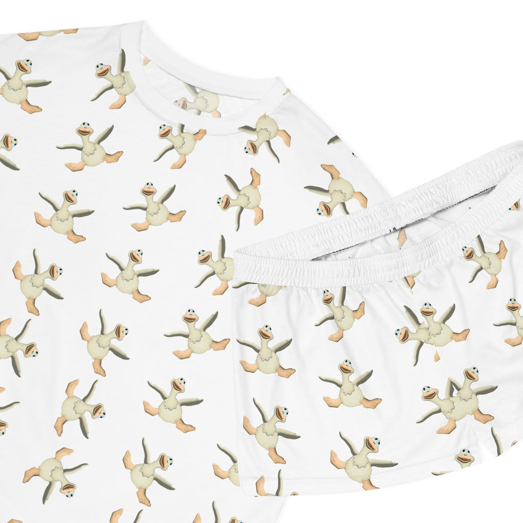 Kawaii Duck Pajama Set - Women's Pajamas - Cute Lounge Wear - Duck Print Sleepwear