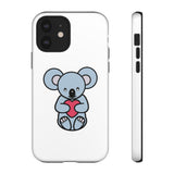 White Cute Coala Tough Cases