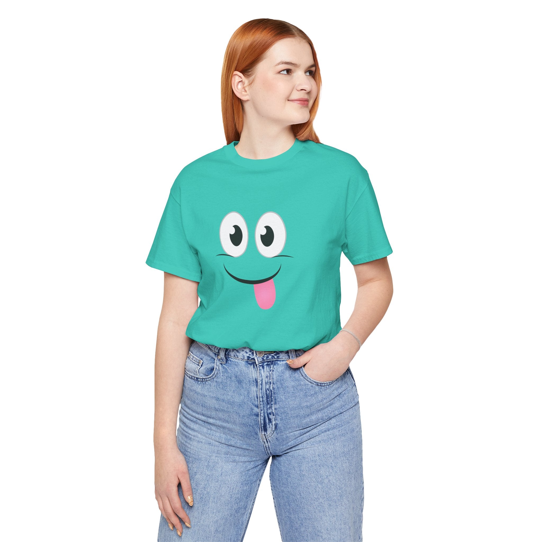 Yum Smile T-Shirt, Cute Graphic Tee, Food Lover Gift, Unisex Top, Funny Saying Shirt, Short Sleeve Tee