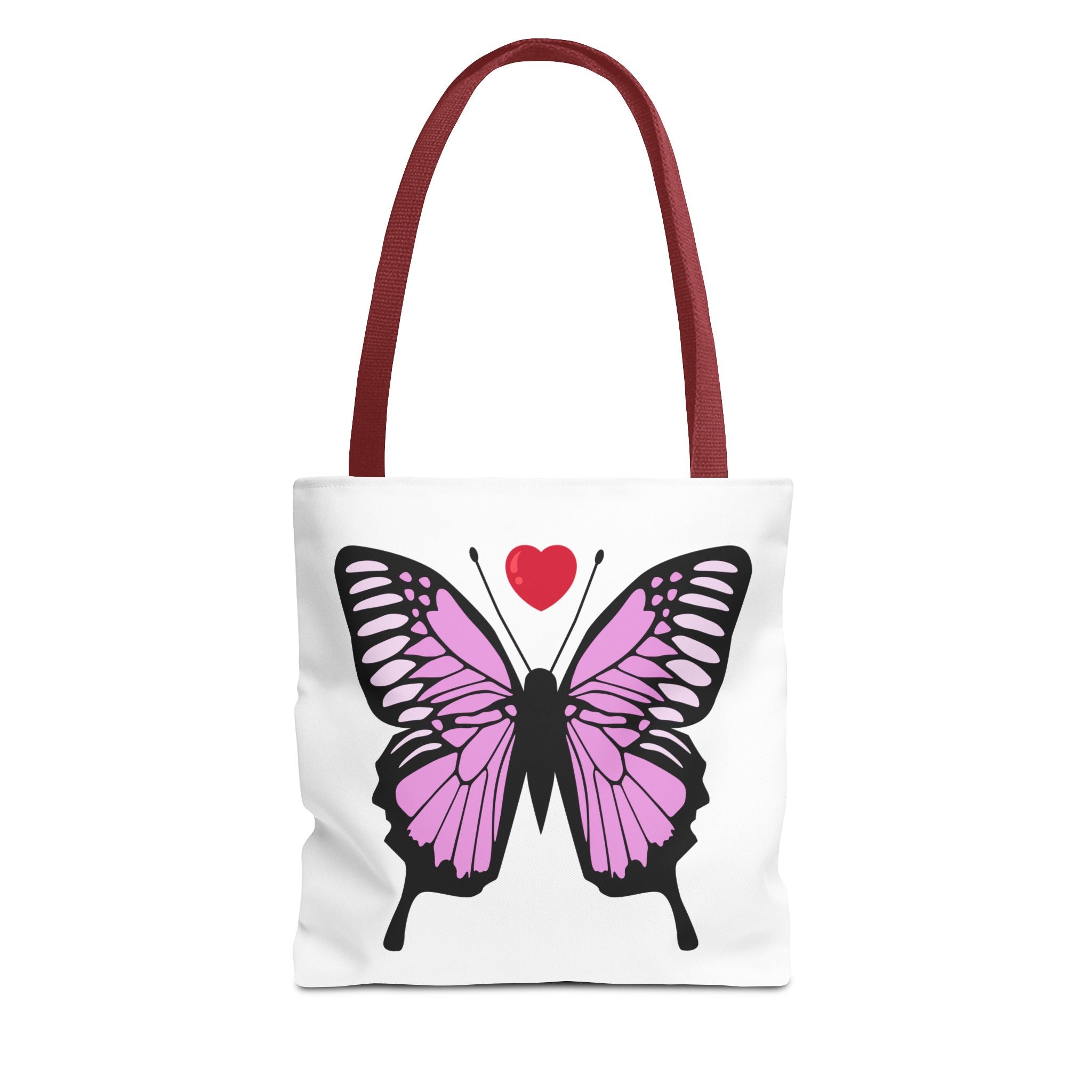 Pink Butterfly Tote Bag - Feminine Floral Design