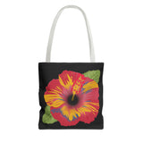 Poppy Tote Bag - Floral Canvas Shoulder Bag for Women, Flower Printed Grocery Tote, Reusable Shopping Handbag, Eco-Friendly Beach Bag, Gift