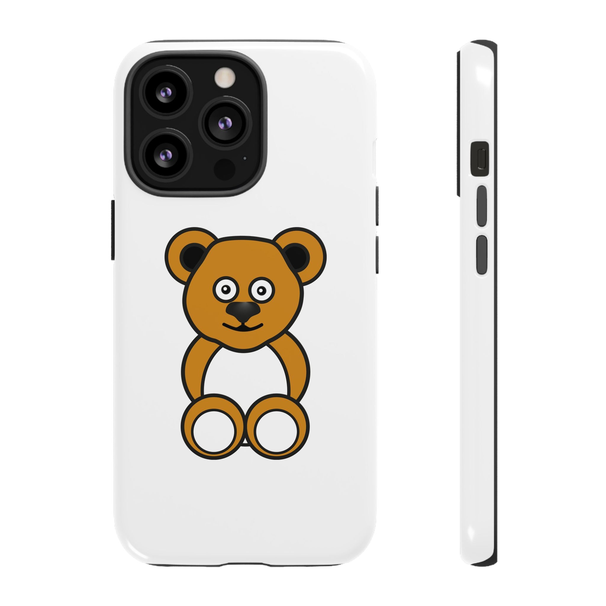 White Cute Ochre Bear Tough Cases