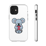 White Cute Coala Tough Cases