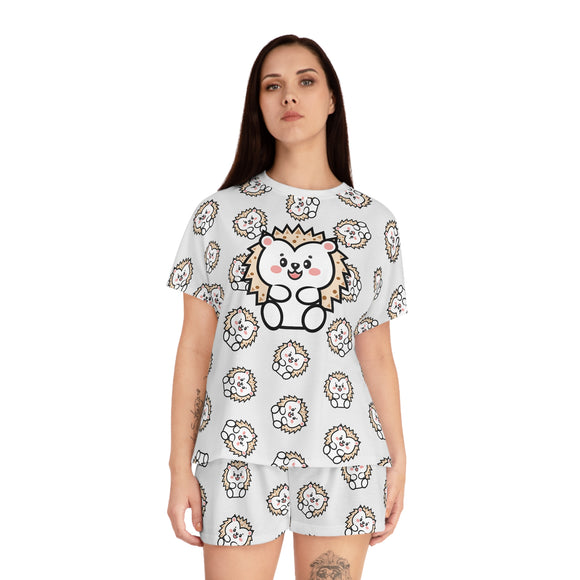 Happy Kawaii Hedgehog Pajama Set - Cute PJ Shorts - Adorable Sleepwear