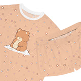 Cute Bear in the Snow Women's Pajama Set - Cute Winter Sleepwear - Cozy Loungewear