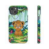 Cute Lion in the Jungle Tough Cases