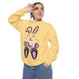 Kawaii Rabbit Face Unisex Sweatshirt, Self Love Club, Cute Jumper, Pastel Bunny Shirt, Cozy Pullover, Gift for Rabbit Lovers