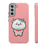 Kawaii Cow Tough Cases - Cute Animal Phone Cover for iPhone Galaxy Pixel, Cow Lover Gift, Animal Print Phone Case, Protective Smartphone