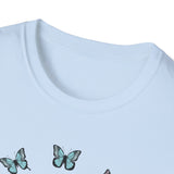 Koala Heart T-Shirt, Cute Animal Tee, Butterfly Graphic Shirt, Nature Lover Gift, Wildlife Lover Top