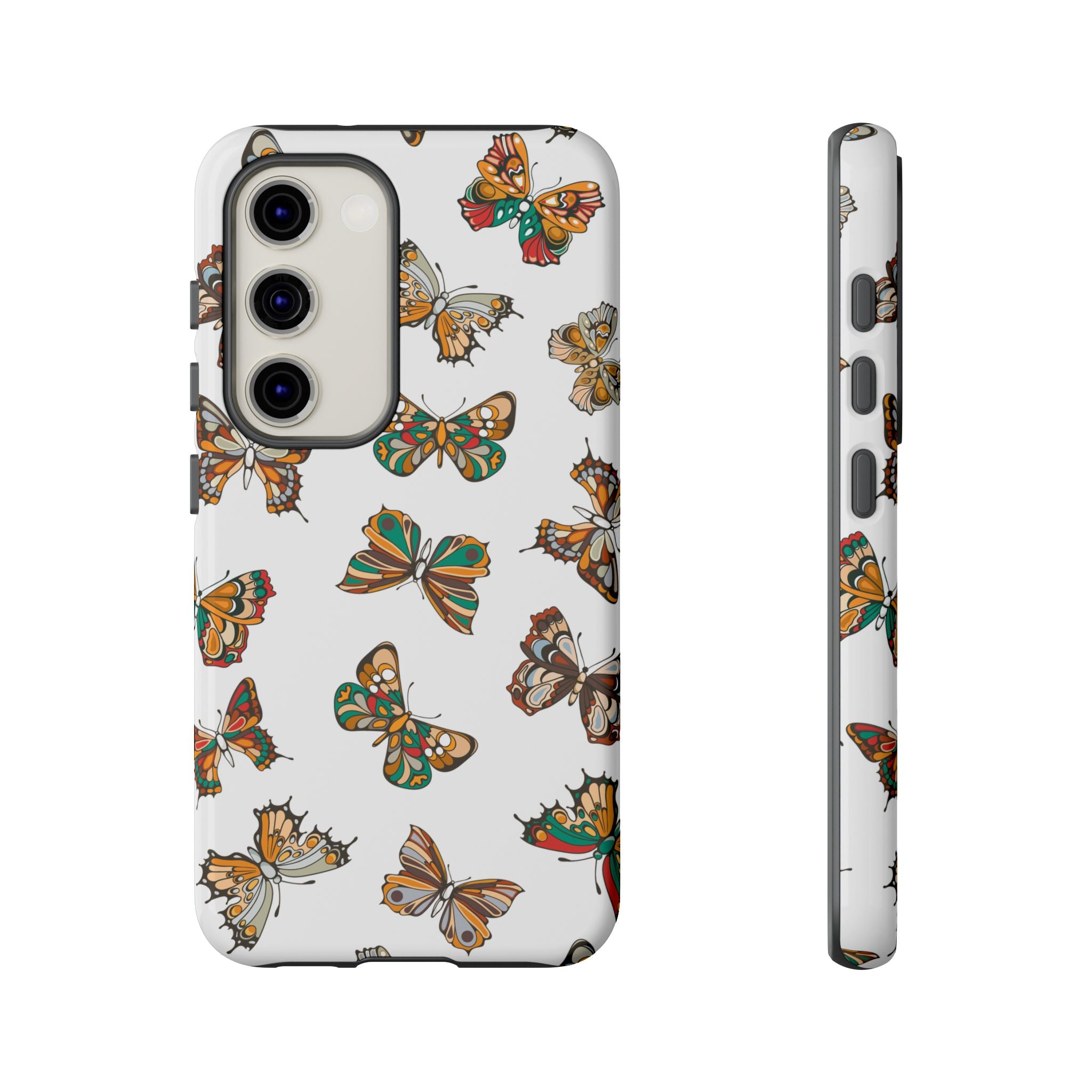 Butterflies Tough Cases, Phone Case, Protective Cover, Butterfly Pattern, Gift for Her, Unique Phone Accessory