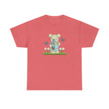 Garden Bear with Butterflies T-Shirt, Cute Bear Shirt, Nature Lover Tee, Botanical Garden Top, Wildlife Animal Unisex Tee