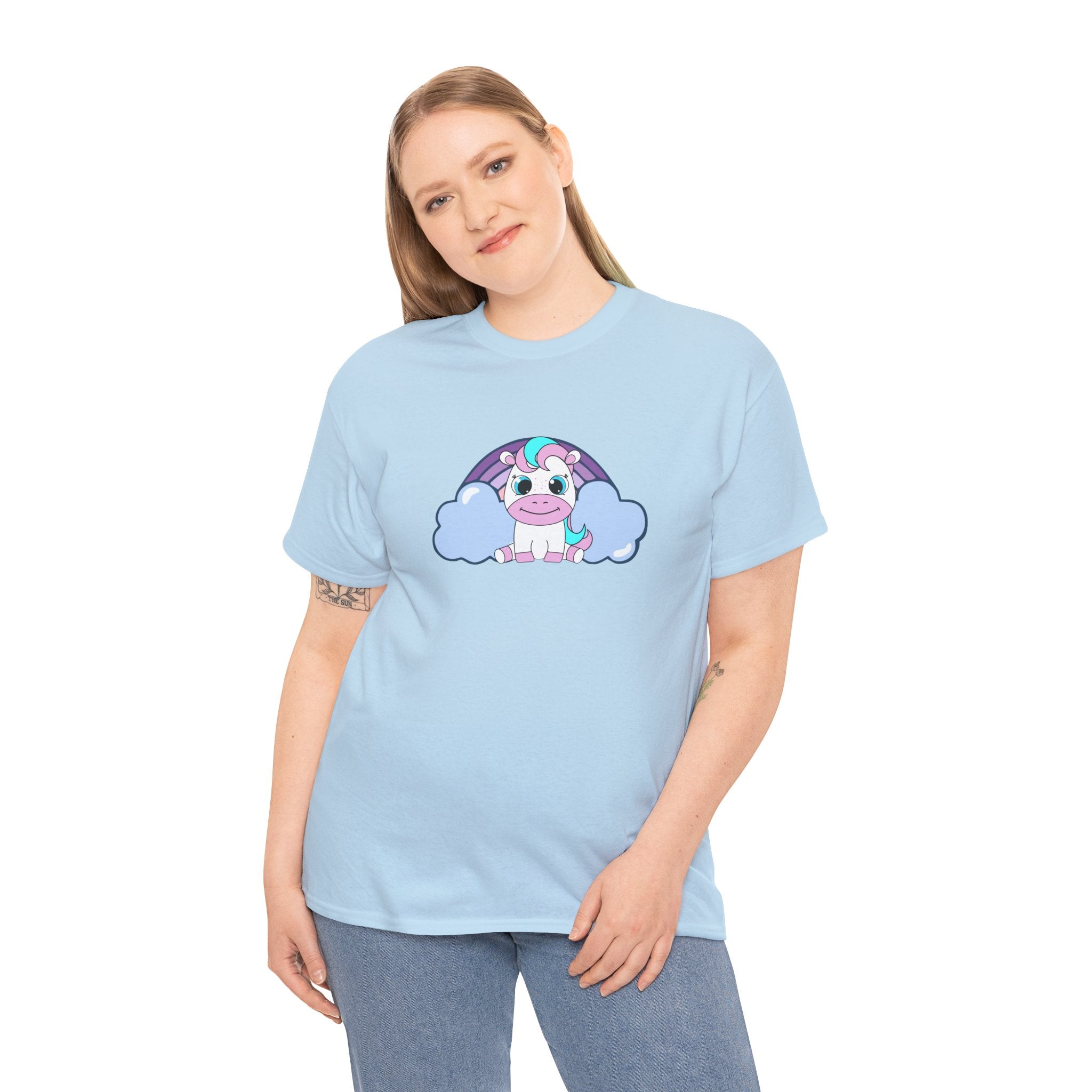 Kawaii Pony T-Shirt - Cute Horse Graphic Tee, Animal Lover Gift - Pastel Colors Shirt