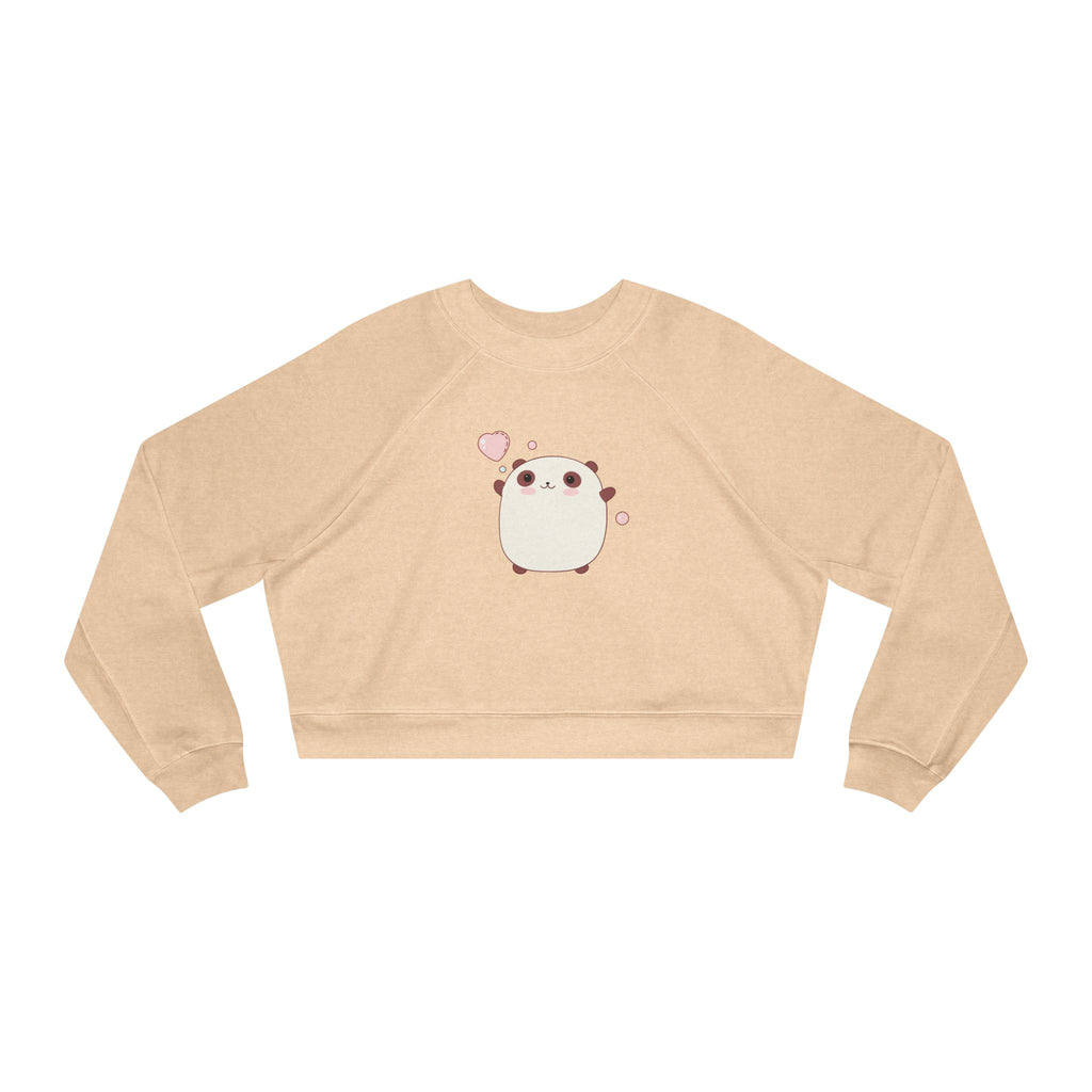 Kawaii Bear Cropped Sweatshirt, Cute Teddy Bear Fleece Pullover, Japanese Style Jumper, Harajuku Fashion, Winter Top for Women