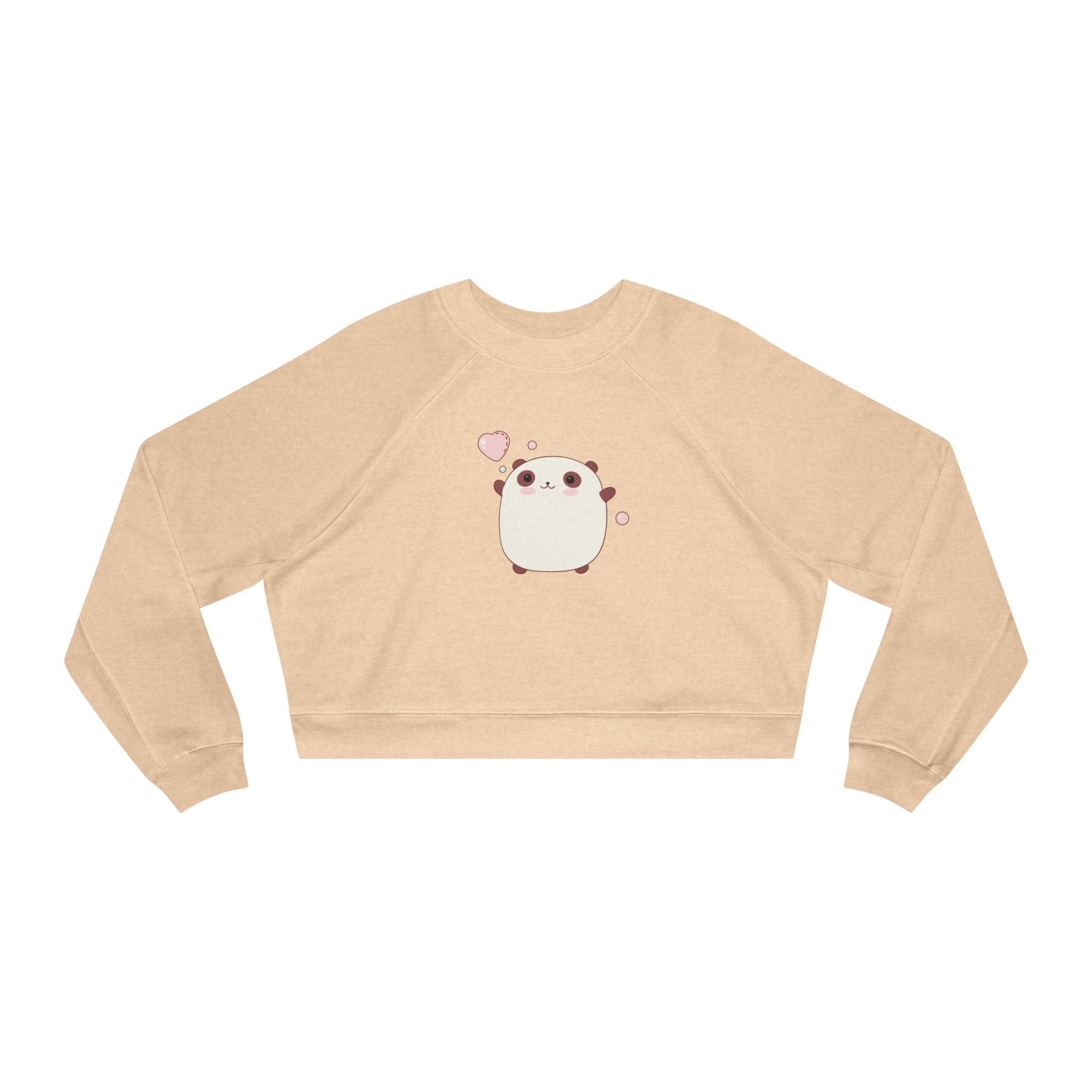 Kawaii Bear Cropped Sweatshirt, Cute Teddy Bear Fleece Pullover, Japanese Style Jumper, Harajuku Fashion, Winter Top for Women
