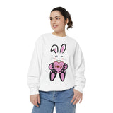 Rabbit With I Love You Heart Sweatshirt, Valentine's Day Gift, Unisex Jumper, Bunny Lover Pullover, Cozy Winter Apparel, Cute Animal