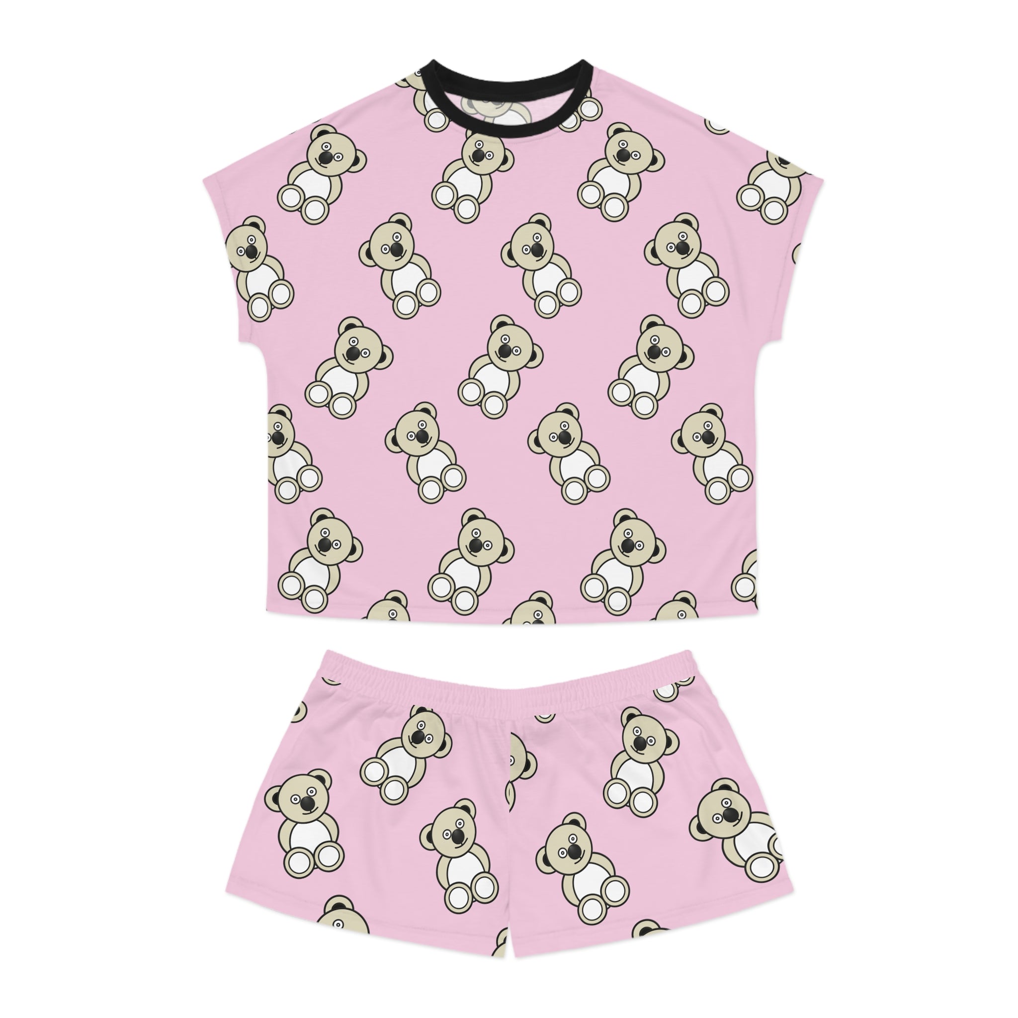 Cute Bears Pajama Set, Women's Sleepwear, Short PJ Set, Matching Pajamas, Lounge Set